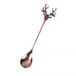 Žličica za kavu ili čaj, jelen rose gold, 14cm
