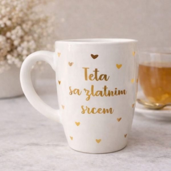 Teta sa zlatnim srcem šalica