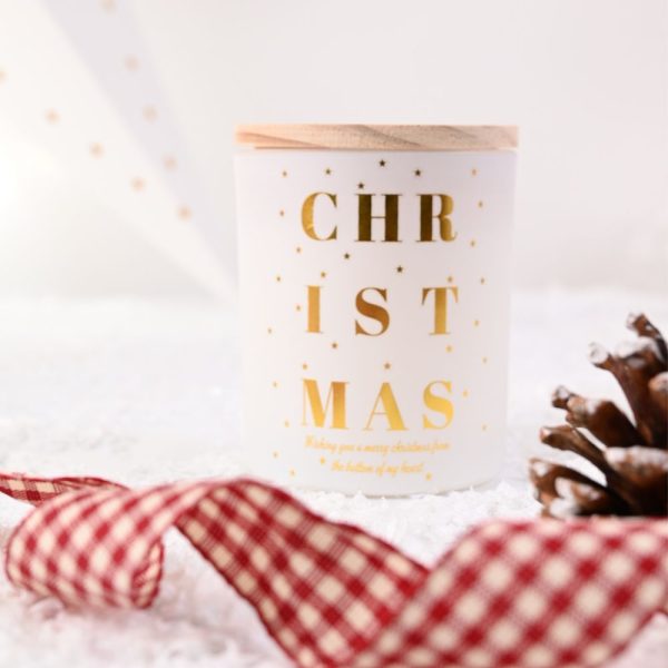 Svijeća Christmas u čaši