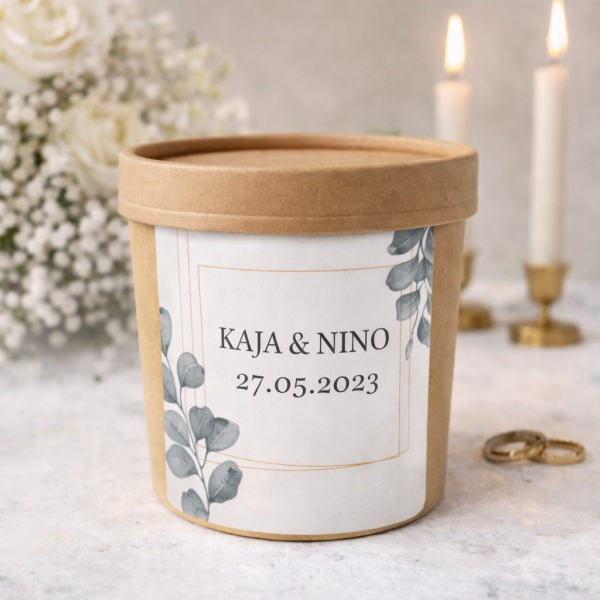 Personalizirani čaj za goste na vjenčanju