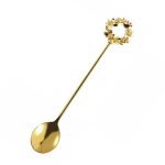 Žličica za čaj, vijenac zlatni, 14cm