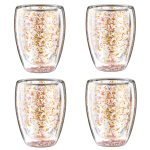 čaša s duplim dnom Glitter, 4x 300ml (1)